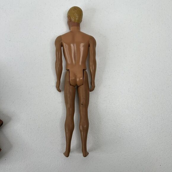 Vintage Mattel 1968 Molded Blonde Ken Doll With GI Joe Jacket Barbie Swim Trunks - Picture 8 of 16